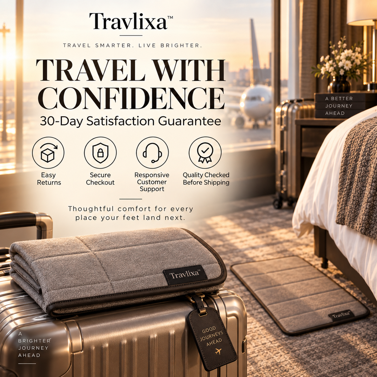 Travlixa™ Hotel-to-Flight Comfort Mat