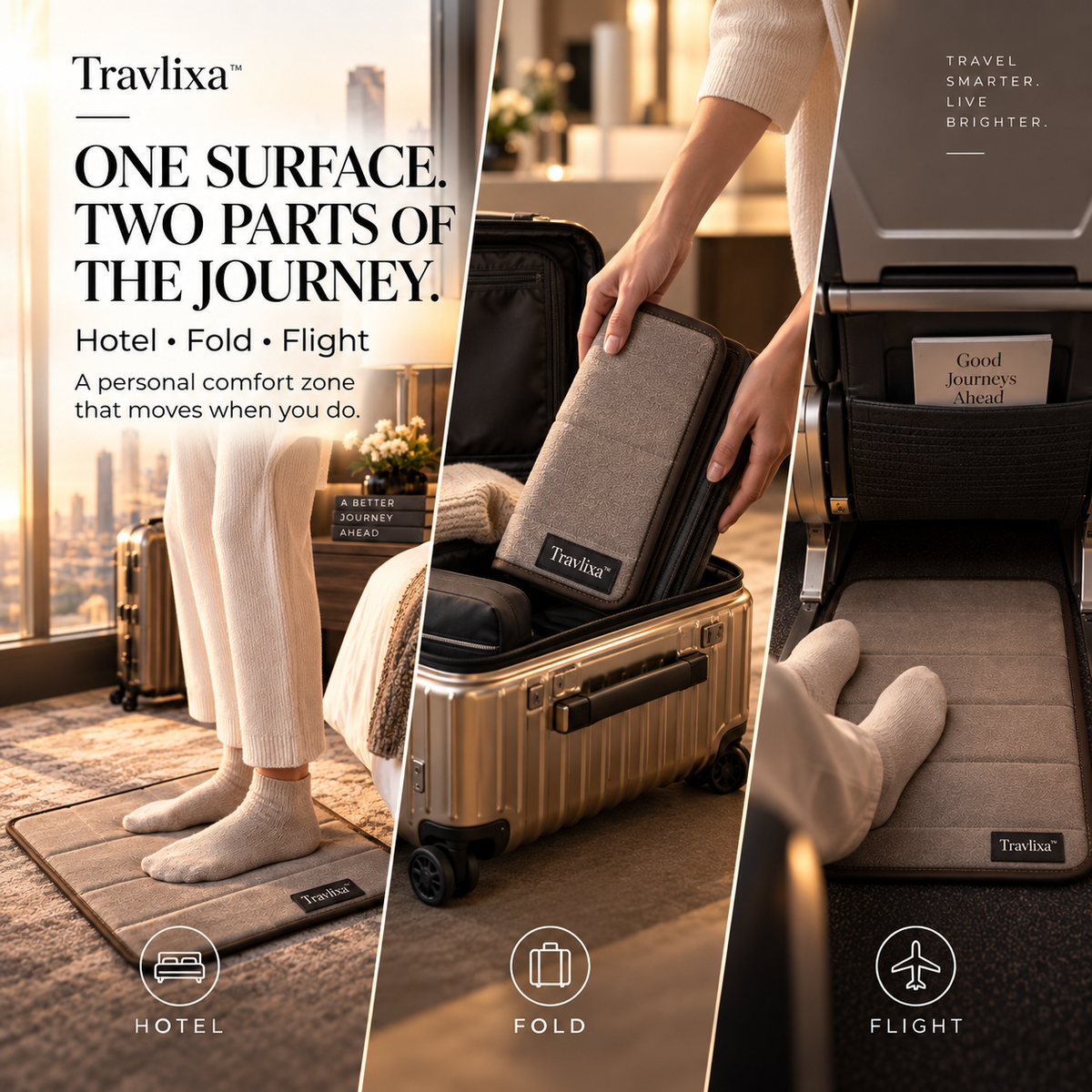 Travlixa™ Hotel-to-Flight Comfort Mat
