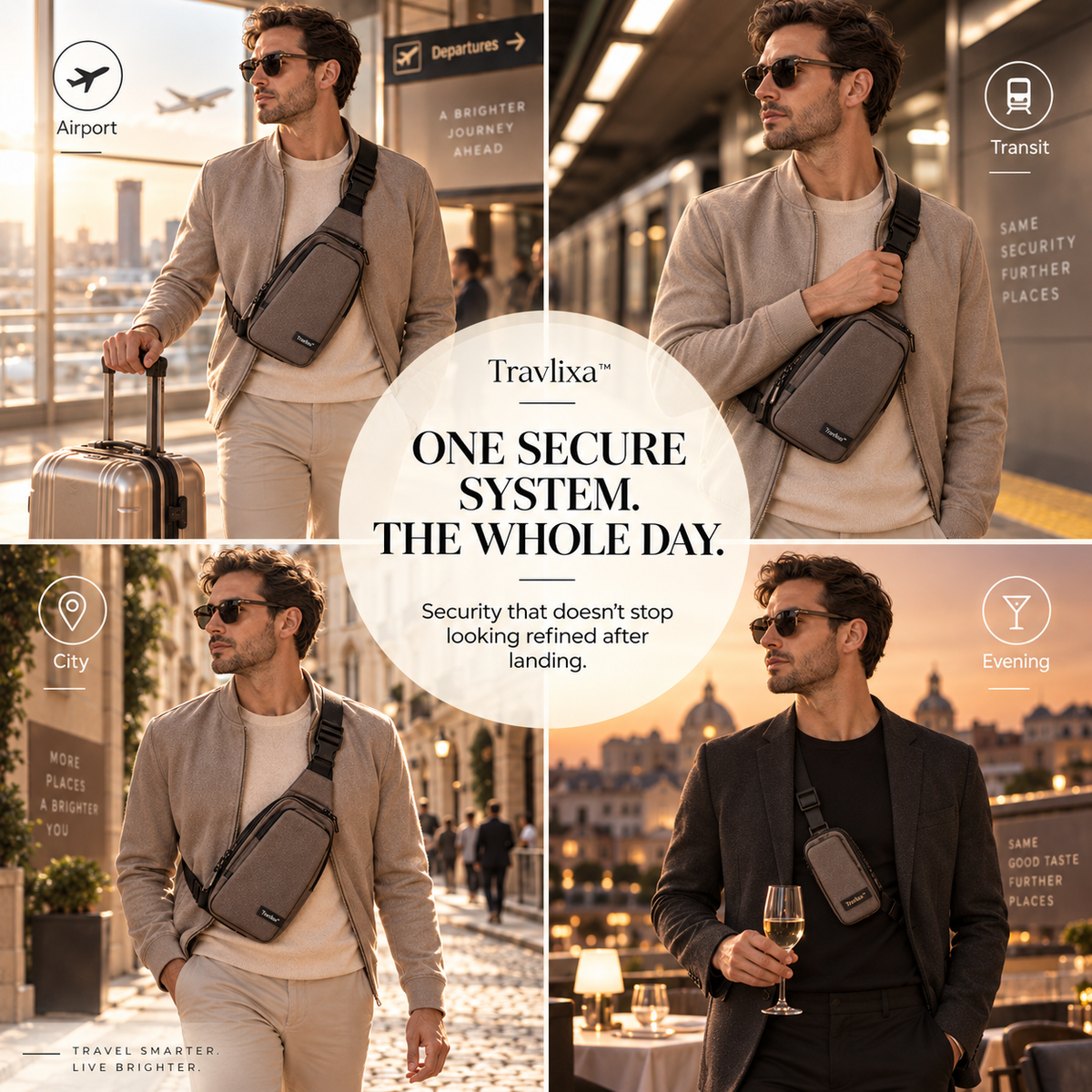 Travlixa™ Anti-Theft Modular Crossbody Vault