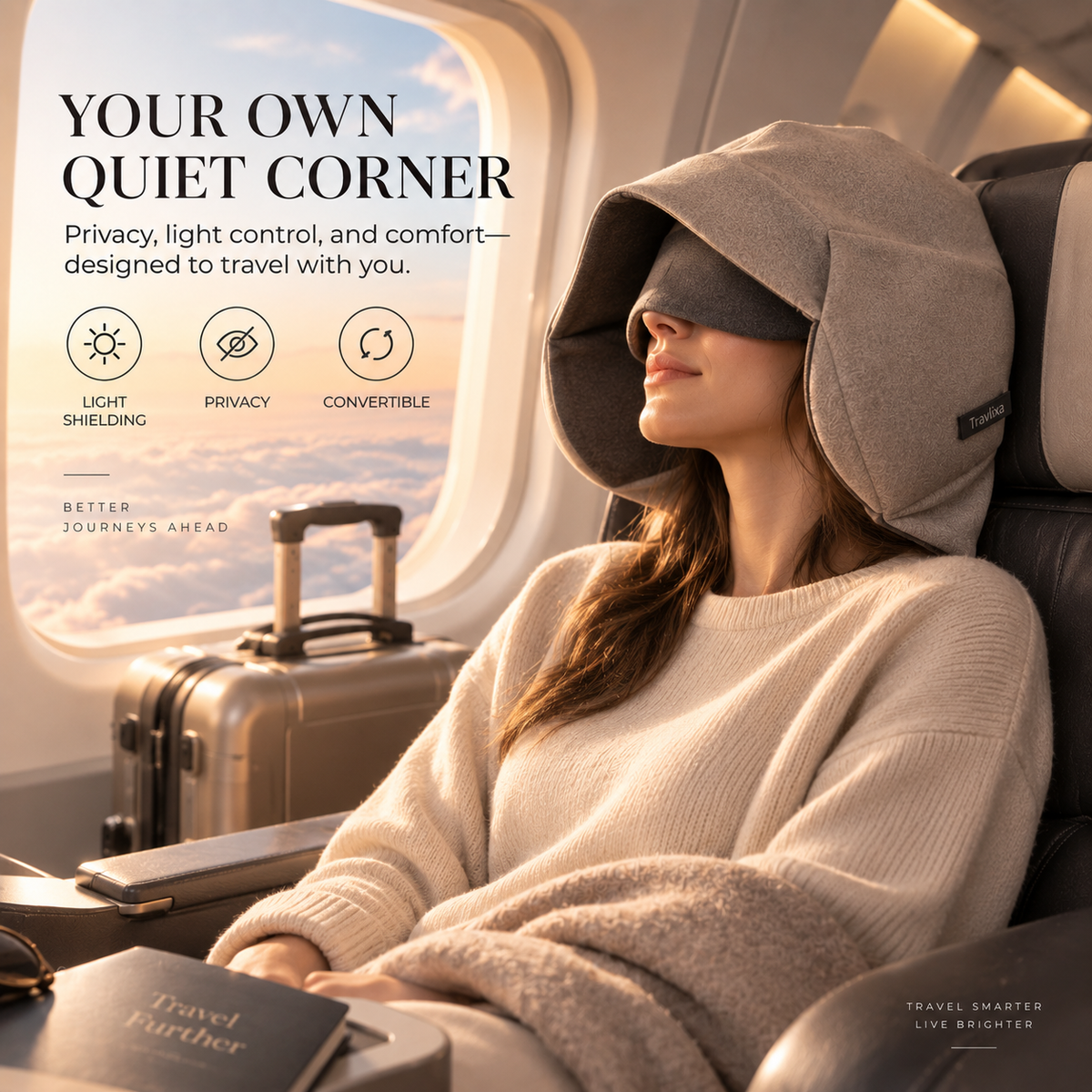 Travlixa™ Convertible Privacy Travel Hood