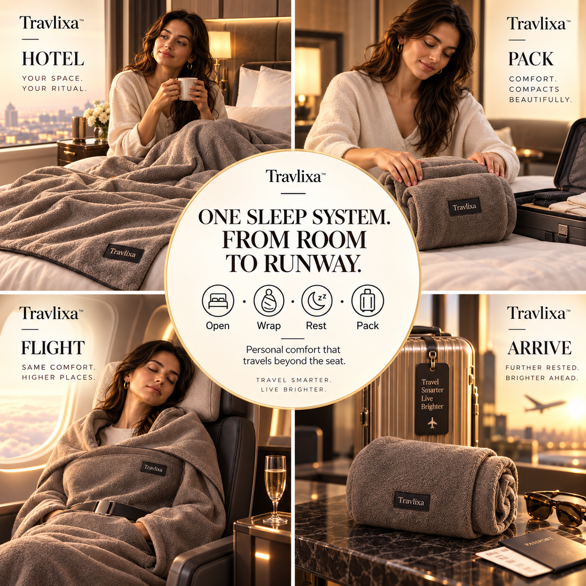 Travlixa™ QuietNest Travel Sleep Cocoon