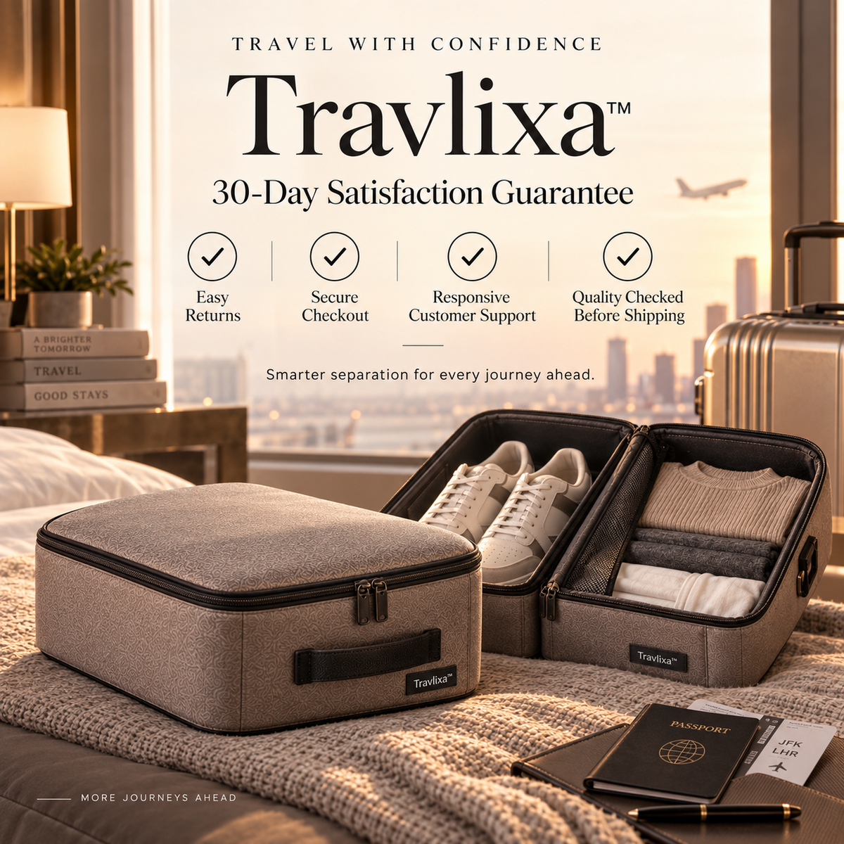 Travlixa™ CleanSplit Shoe & Laundry Capsule