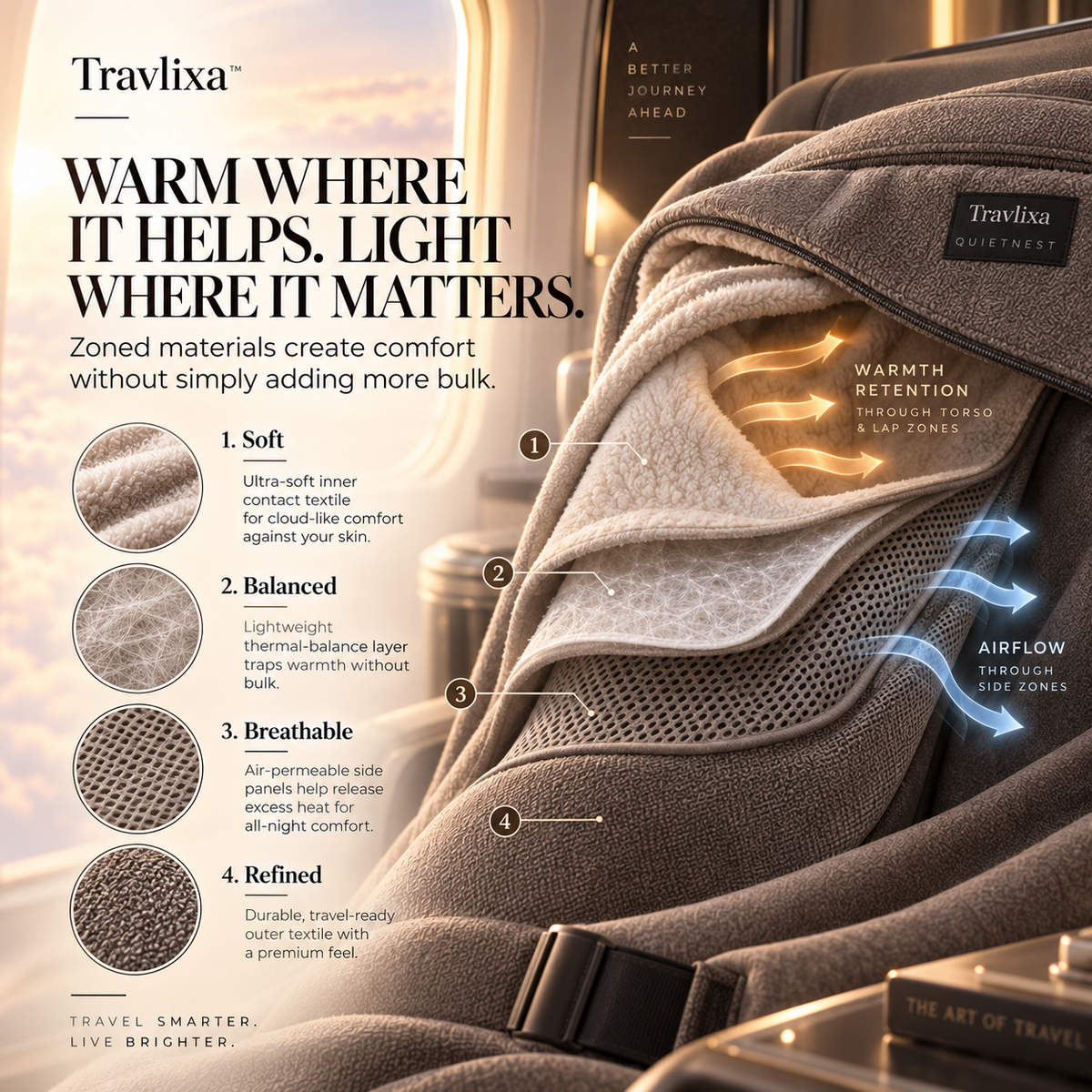 Travlixa™ QuietNest Travel Sleep Cocoon