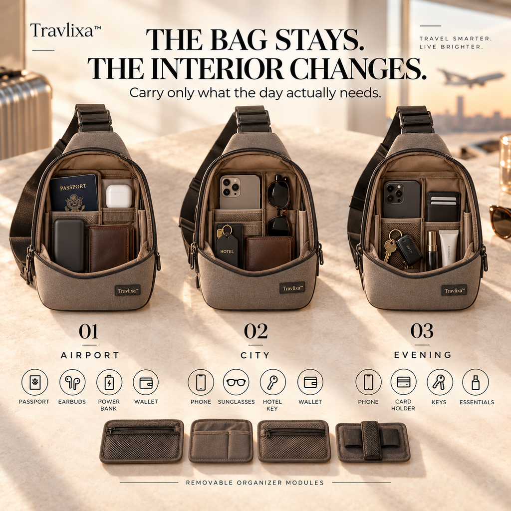 Travlixa™ Anti-Theft Modular Crossbody Vault