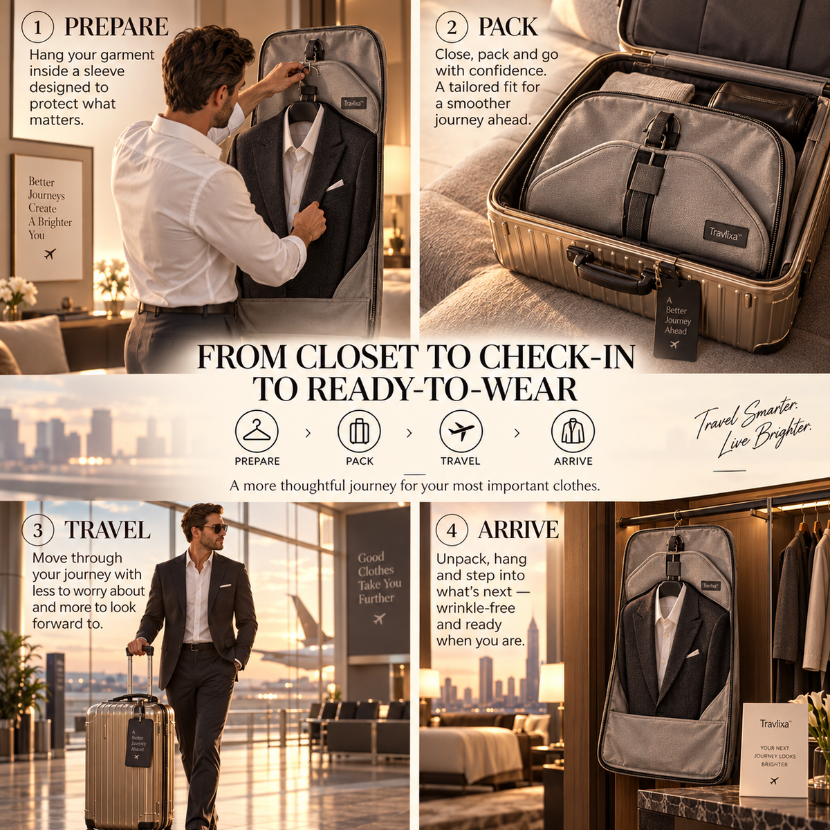 Travlixa™ Shape-Safe Garment Travel Sleeve
