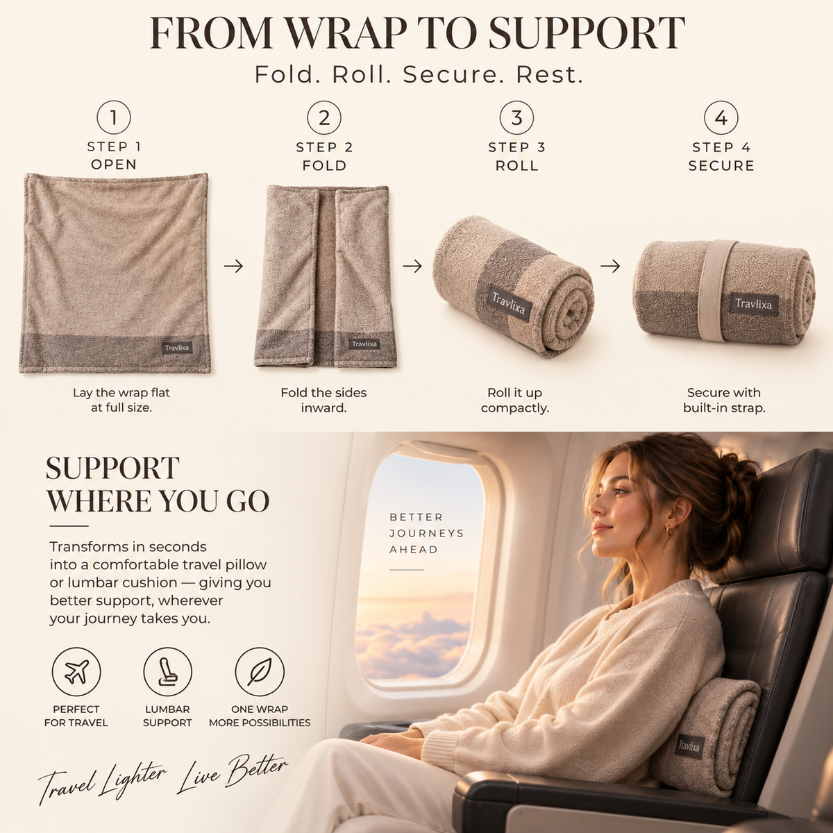 Travlixa™ Thermo-Regulating Travel Wrap