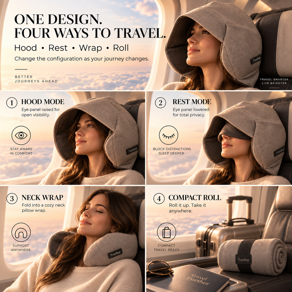 Travlixa™ Convertible Privacy Travel Hood