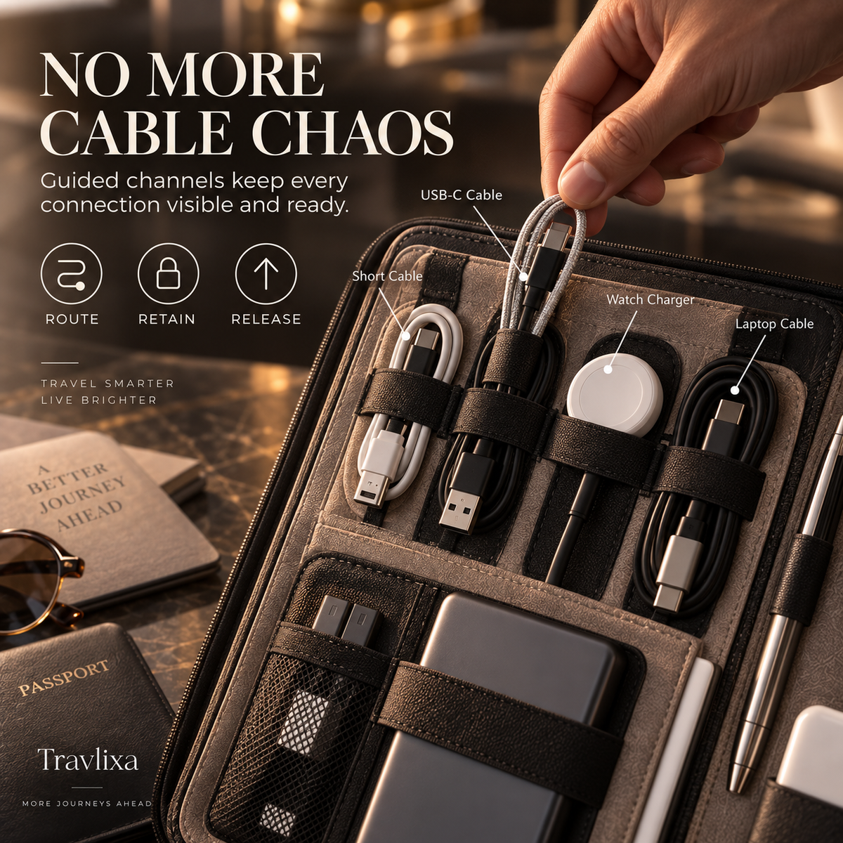 Travlixa™ Architectural Tech Travel Folio