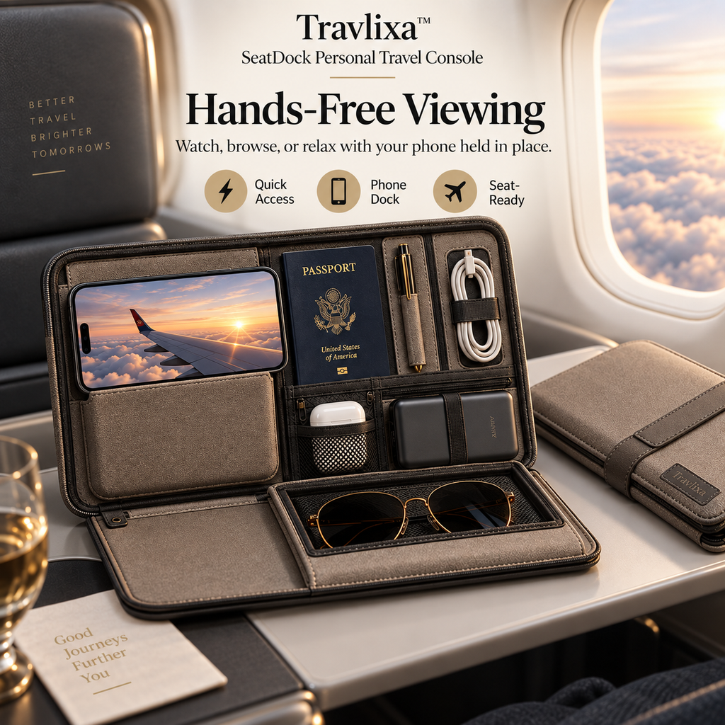 Travlixa™ SeatDock Personal Travel Console