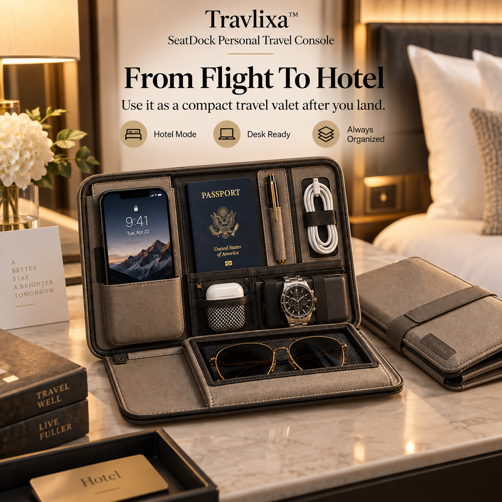Travlixa™ SeatDock Personal Travel Console