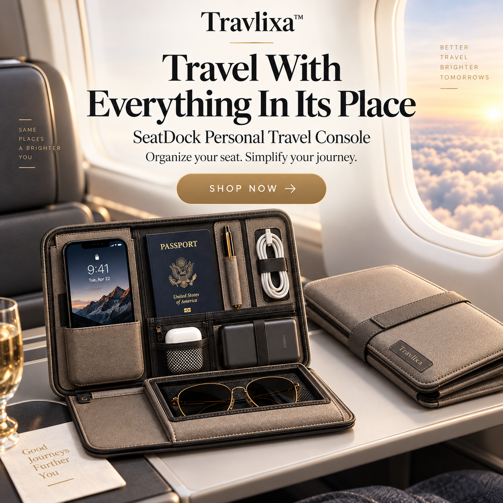 Travlixa™ SeatDock Personal Travel Console