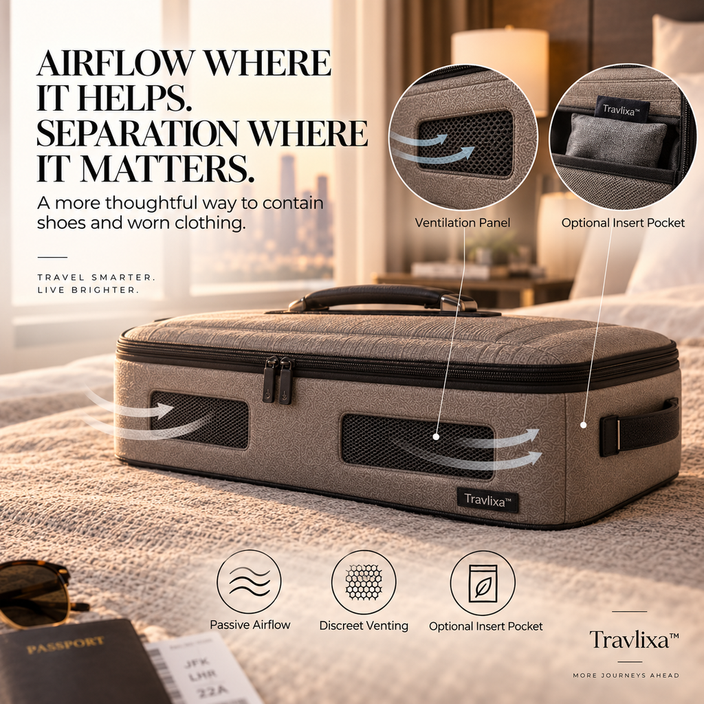 Travlixa™ CleanSplit Shoe & Laundry Capsule