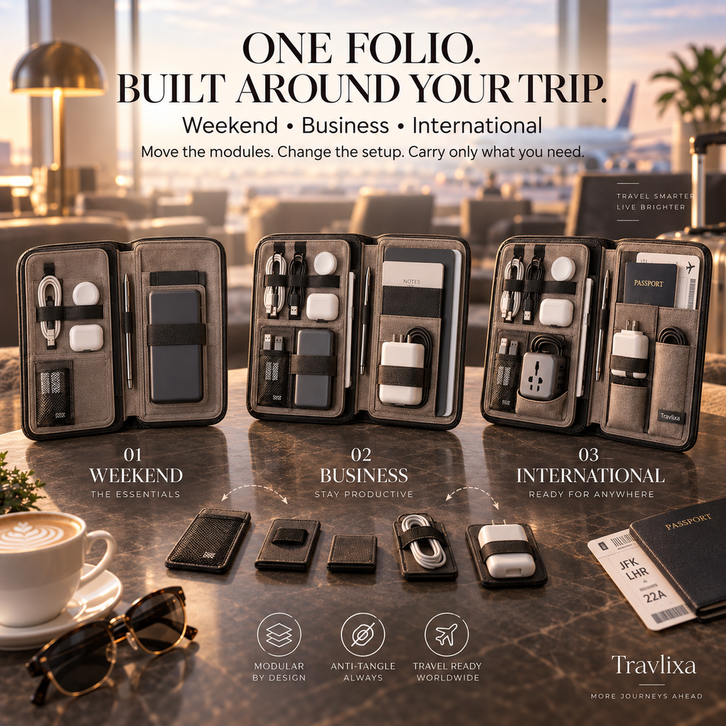 Travlixa™ Architectural Tech Travel Folio