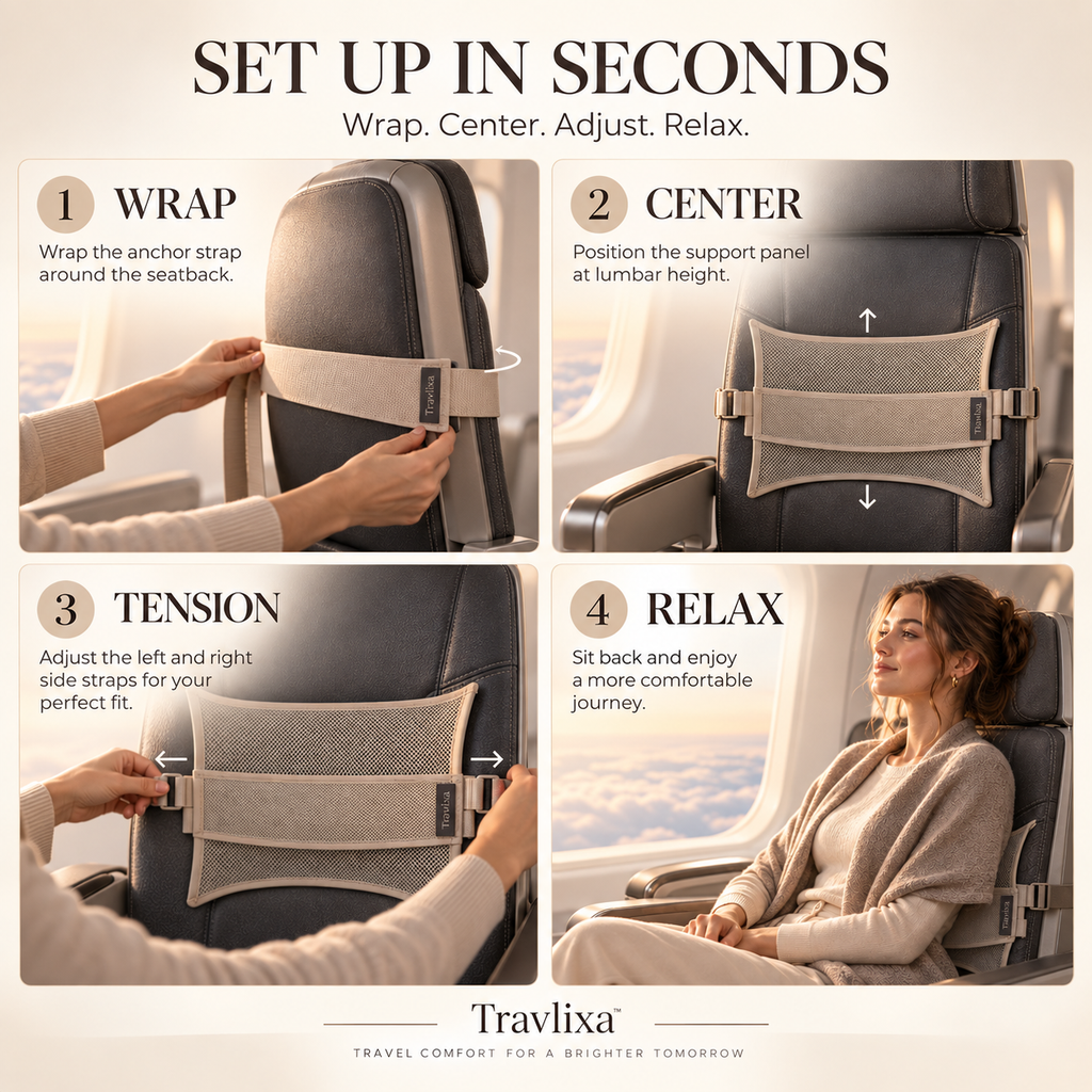 Travlixa™ Suspended Lumbar Seat Support