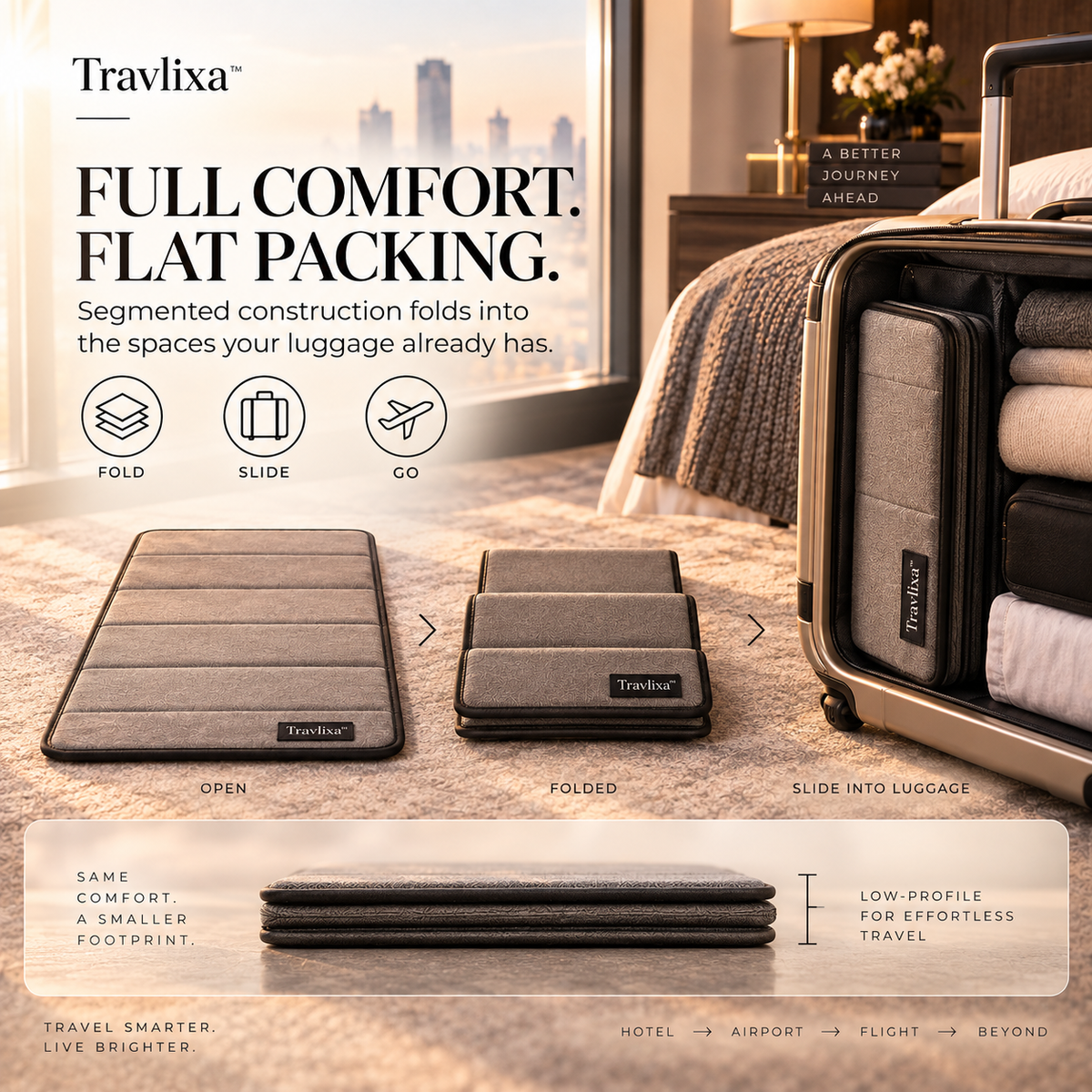 Travlixa™ Hotel-to-Flight Comfort Mat