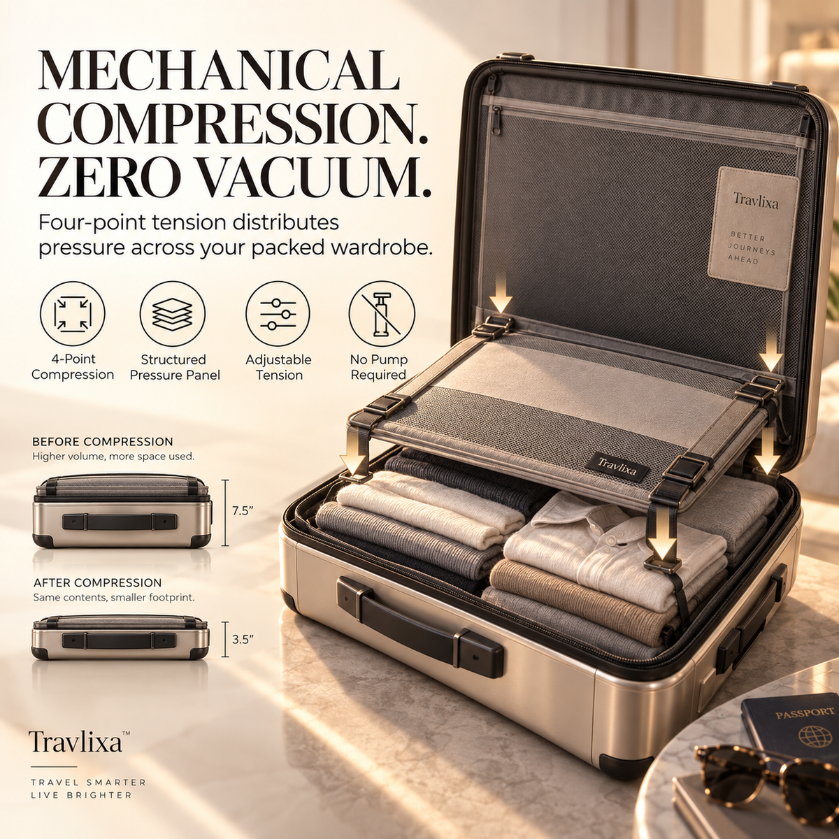 Travlixa™ Mechanical Compression Travel Wardrobe