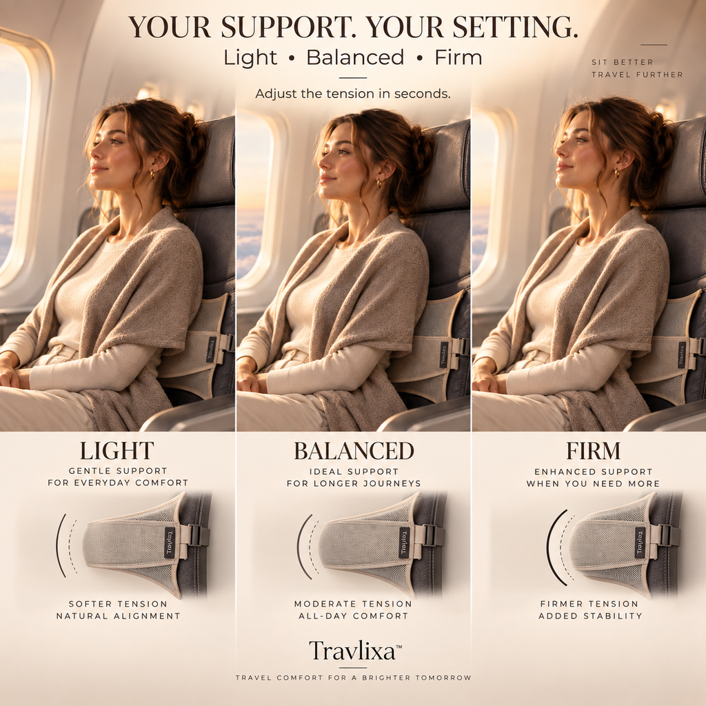 Travlixa™ Suspended Lumbar Seat Support