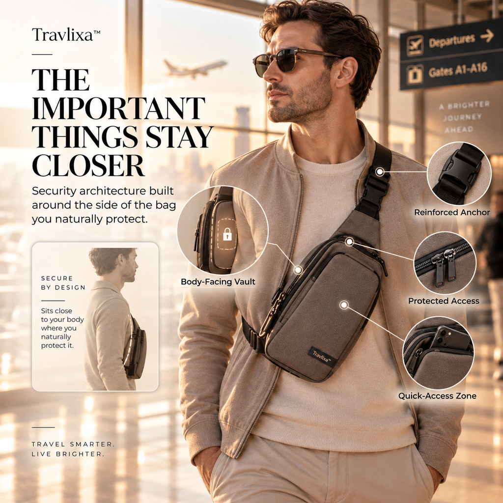 Travlixa™ Anti-Theft Modular Crossbody Vault