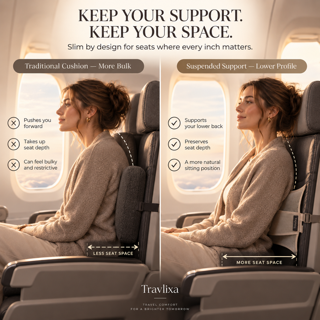Travlixa™ Suspended Lumbar Seat Support