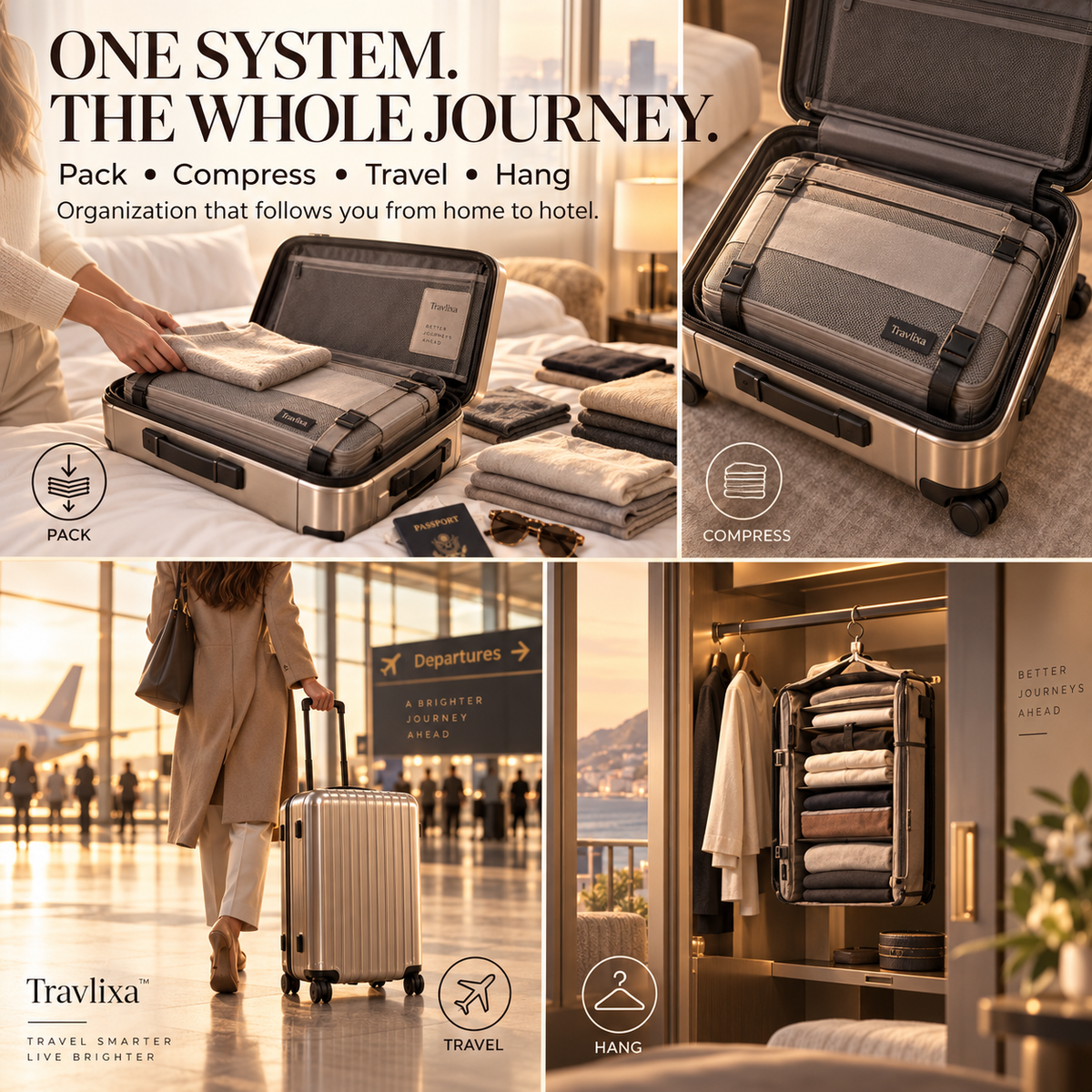Travlixa™ Mechanical Compression Travel Wardrobe