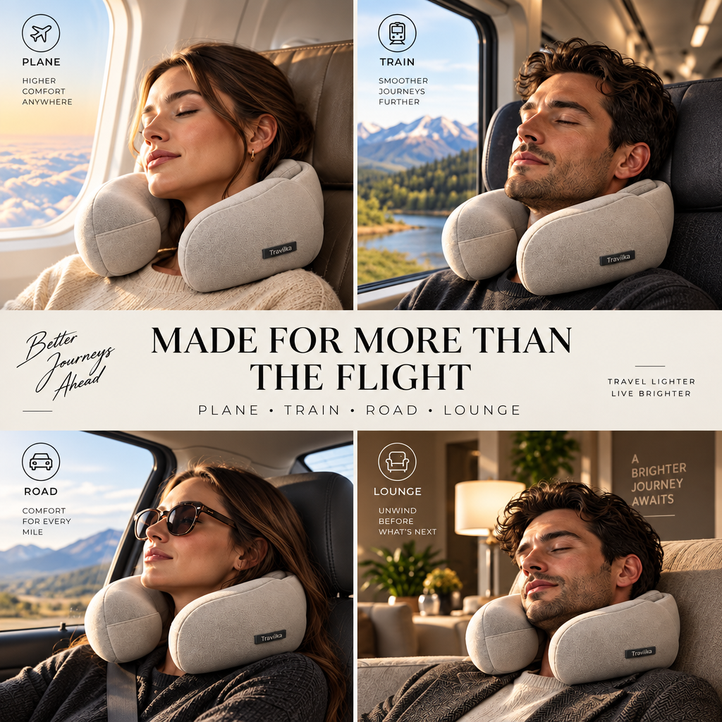 Travlixa™ Sculpted Modular Travel Pillow