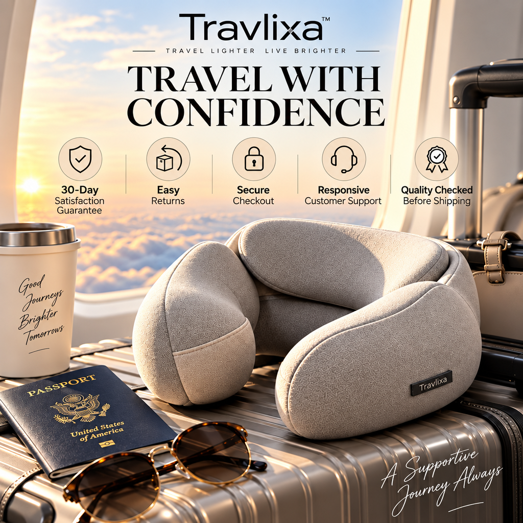 Travlixa™ Sculpted Modular Travel Pillow